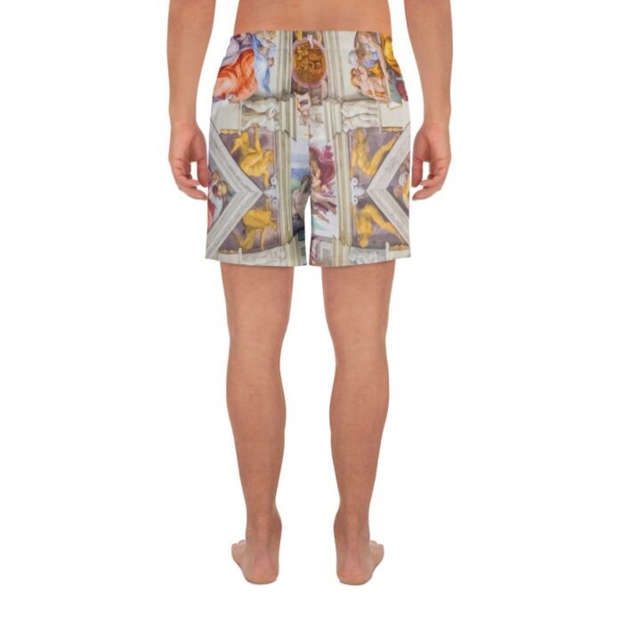 Sistine Chapel Retro Athletic Shorts - Image 3