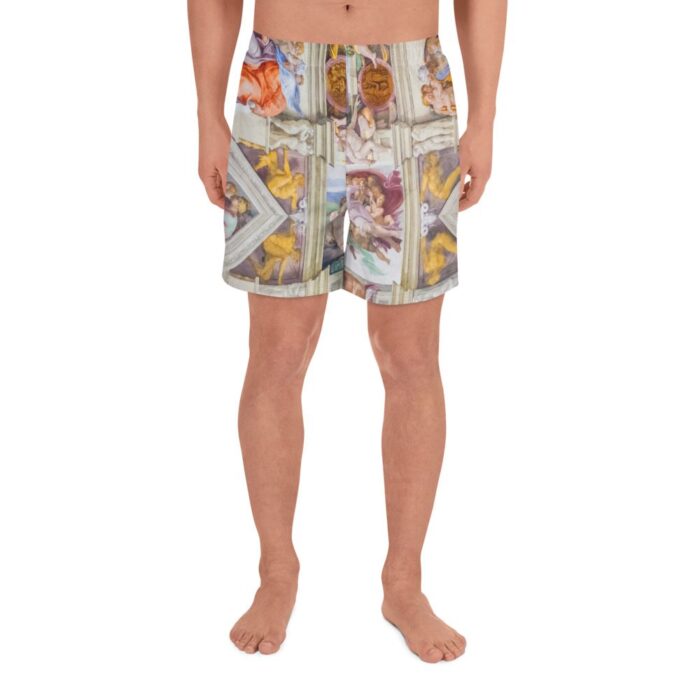 Sistine Chapel Retro Athletic Shorts - Image 2