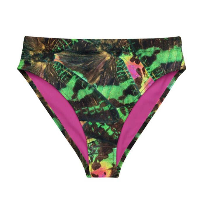 Recycled high-waisted bikini bottom