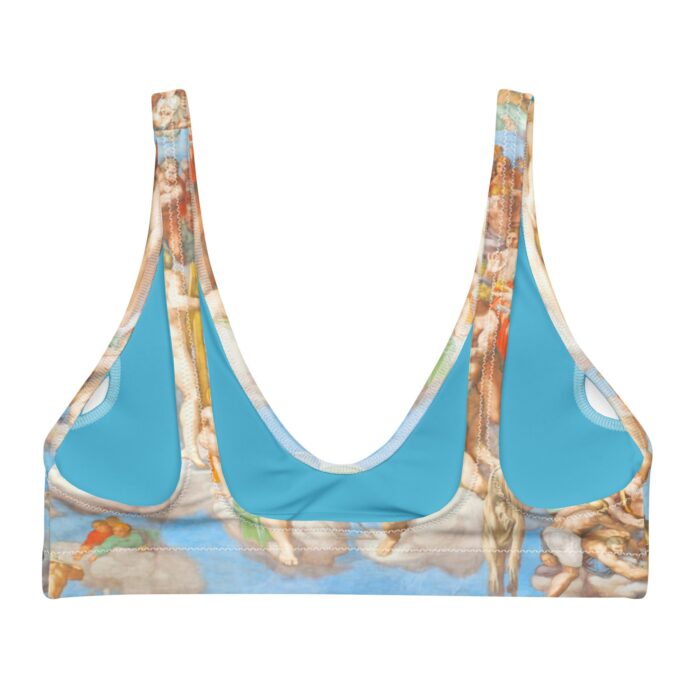 Retro Sistine Chapel Recyled padded bikini top - Image 2