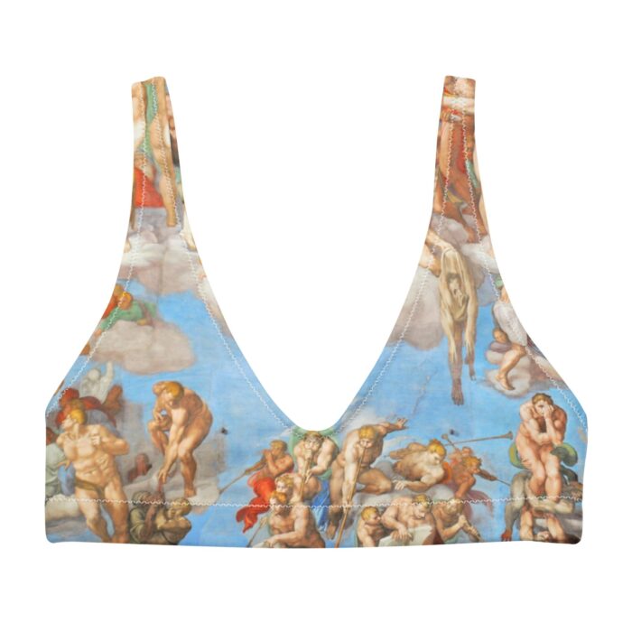 Retro Sistine Chapel Recyled padded bikini top