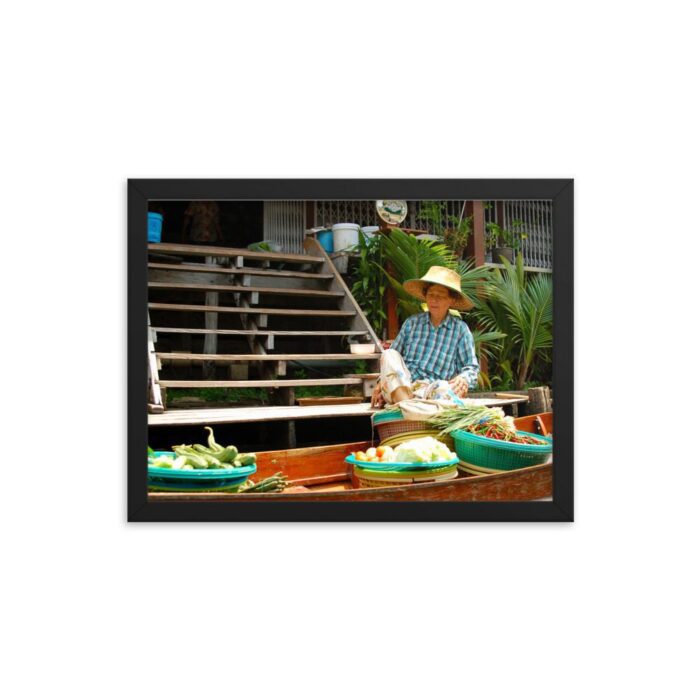 Floating Market Thailand Travel Photography Art Print Wall Art