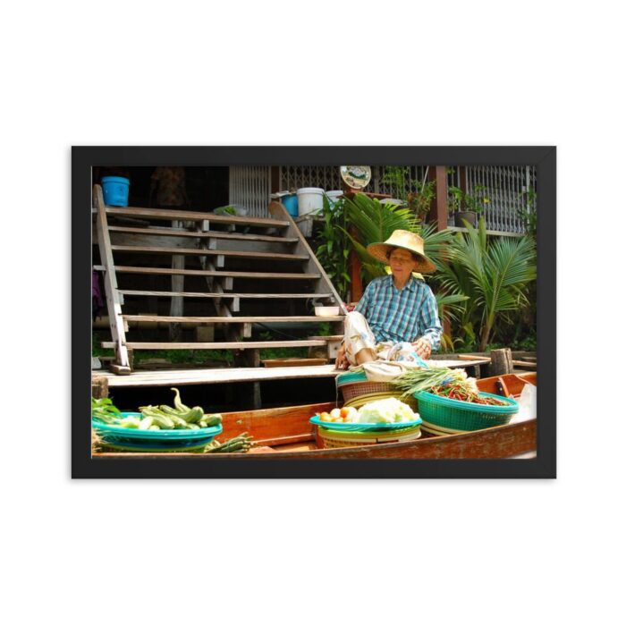 Floating Market Thailand Travel Photography Art Print Wall Art - Image 2