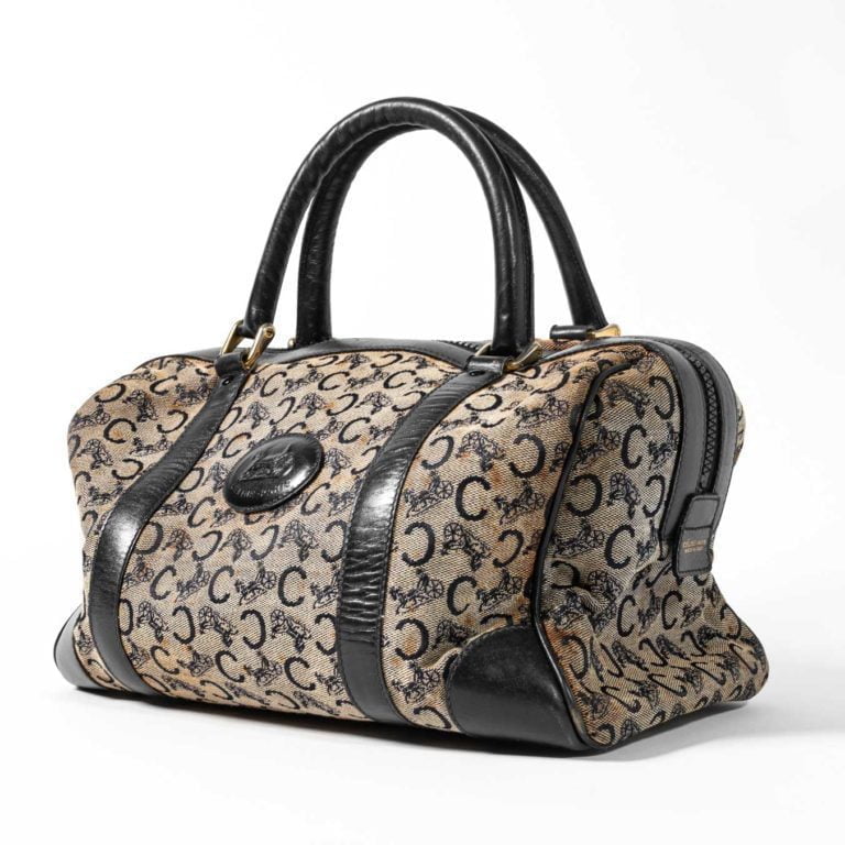 Vintage Celine Horse & Carriage Canvas Doctor Bag