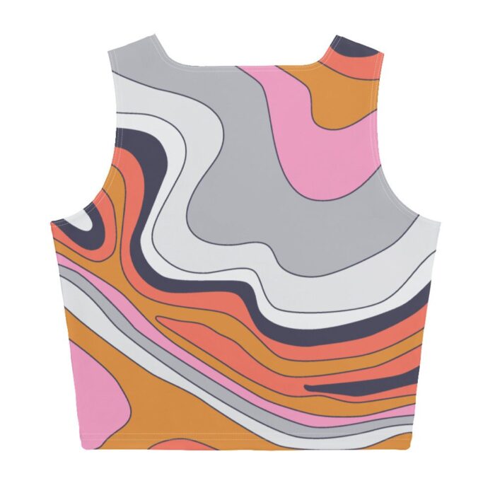 60s Swirl Psychedelic Crop Top - Image 10