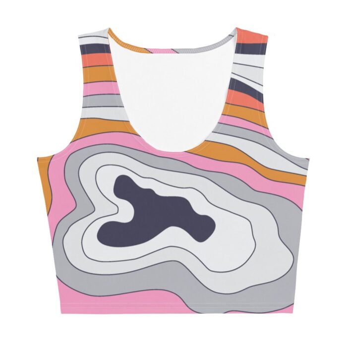 60s Swirl Psychedelic Crop Top