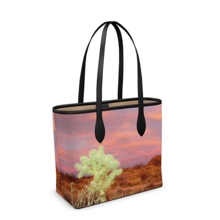 Joshua Tree Leather Tote