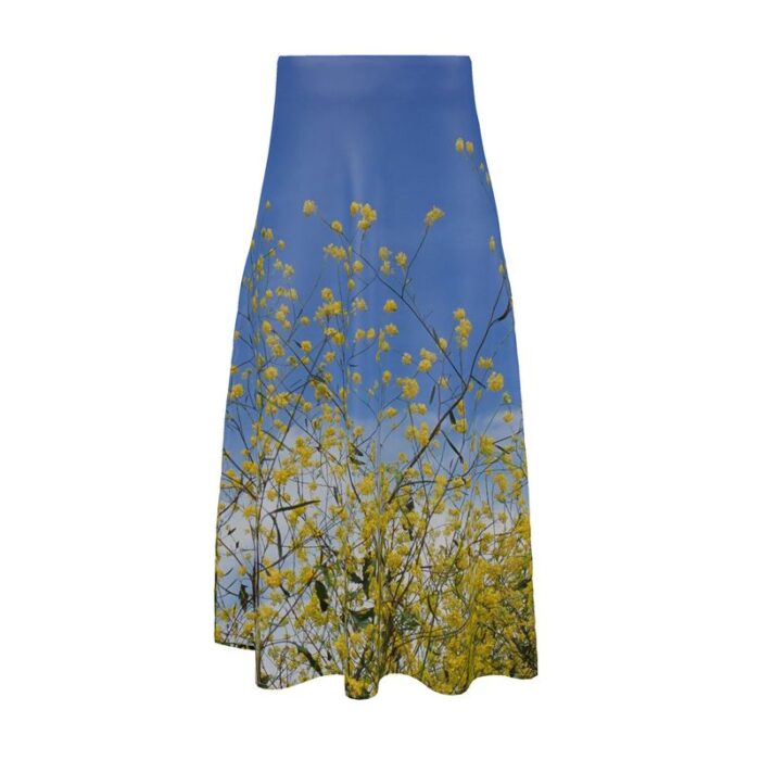 Superbloom Satin Midi Skirt