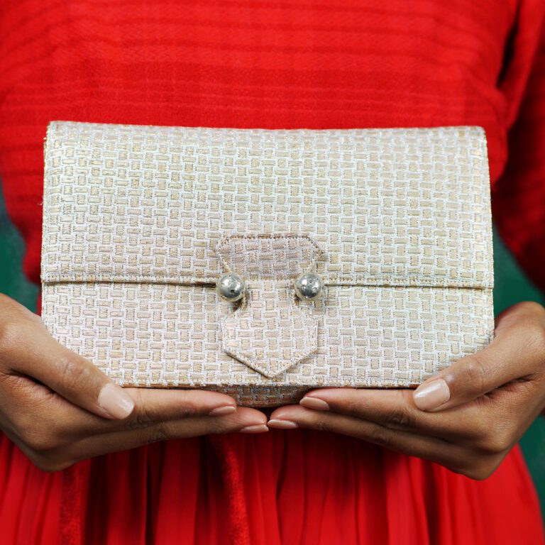 1950s/early 1960s Koret metallic brocade clutch purse