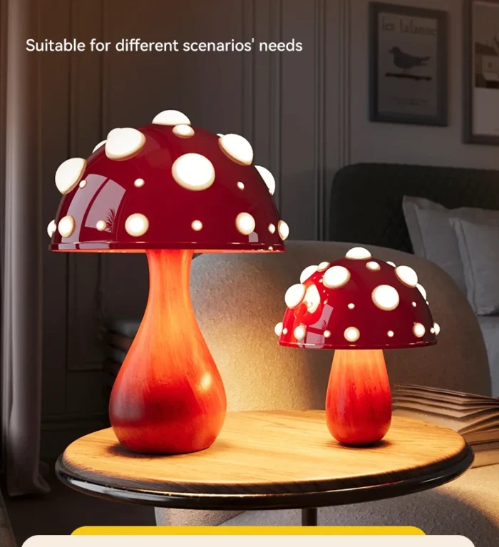 Mario's 70s Mushroom Adventure Acrylic Lamp Set - Image 2