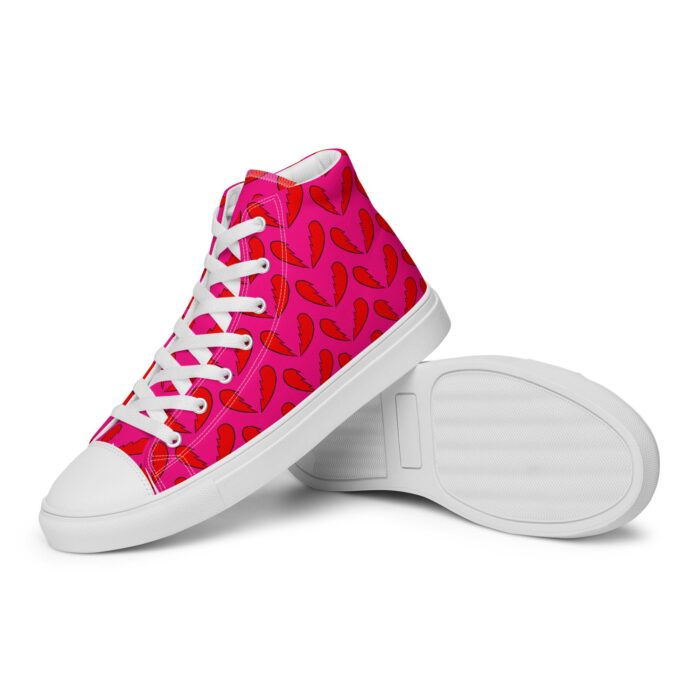 Quirk Broken Hearts Mini Print High-Tops - Image 13