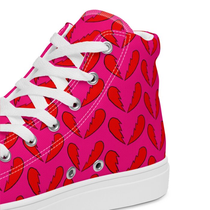 Quirk Broken Hearts Mini Print High-Tops - Image 11