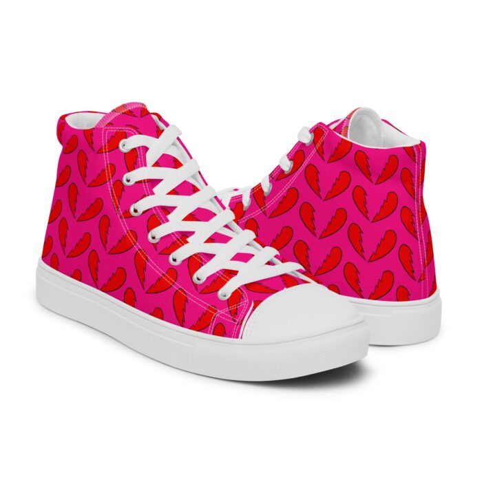 Quirk Broken Hearts Mini Print High-Tops - Image 5