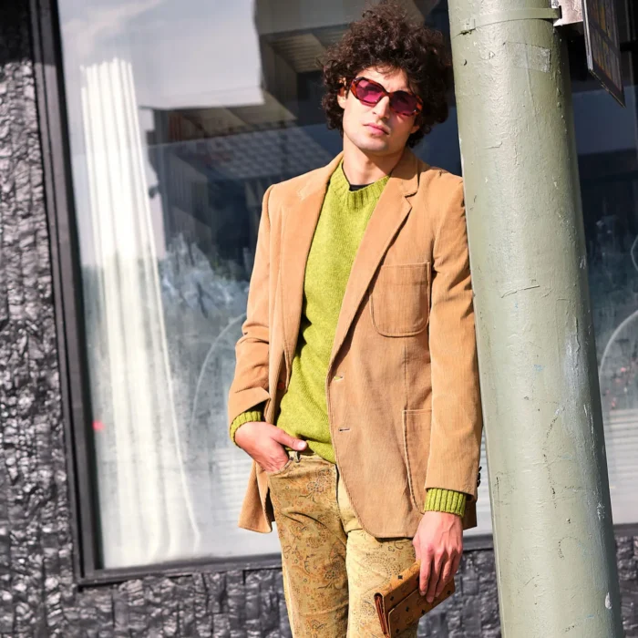 70s/80S Jordache Corduroy Tan Blazer - Image 4