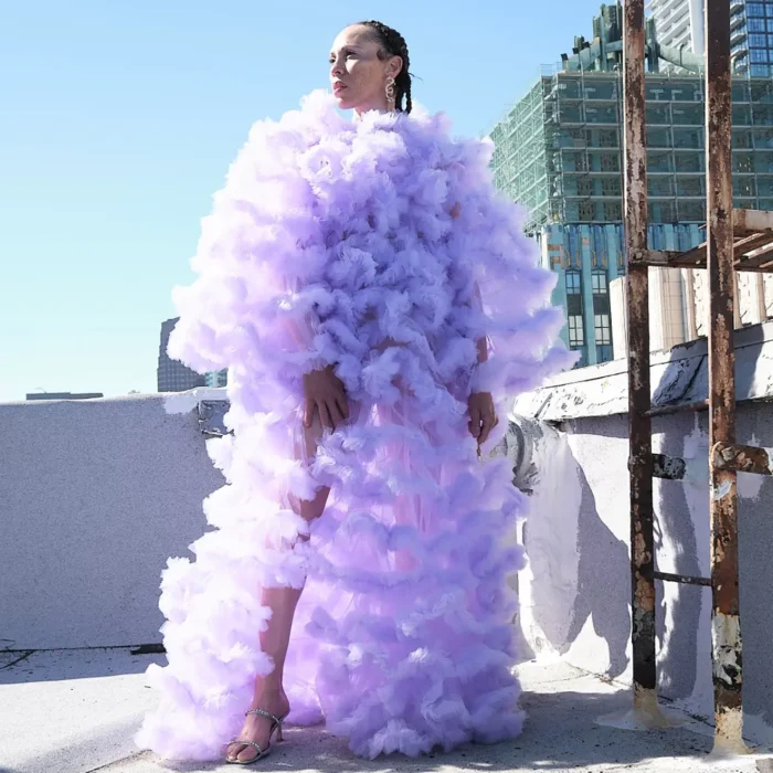 Lavender Lush Tulle Gown - Image 11