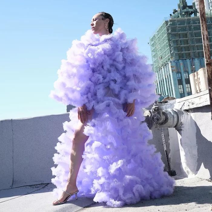 Lavender Lush Tulle Gown - Image 3