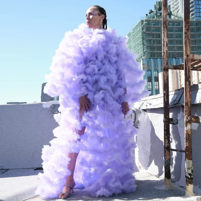 Lavender Lush Tulle Gown - Image 4