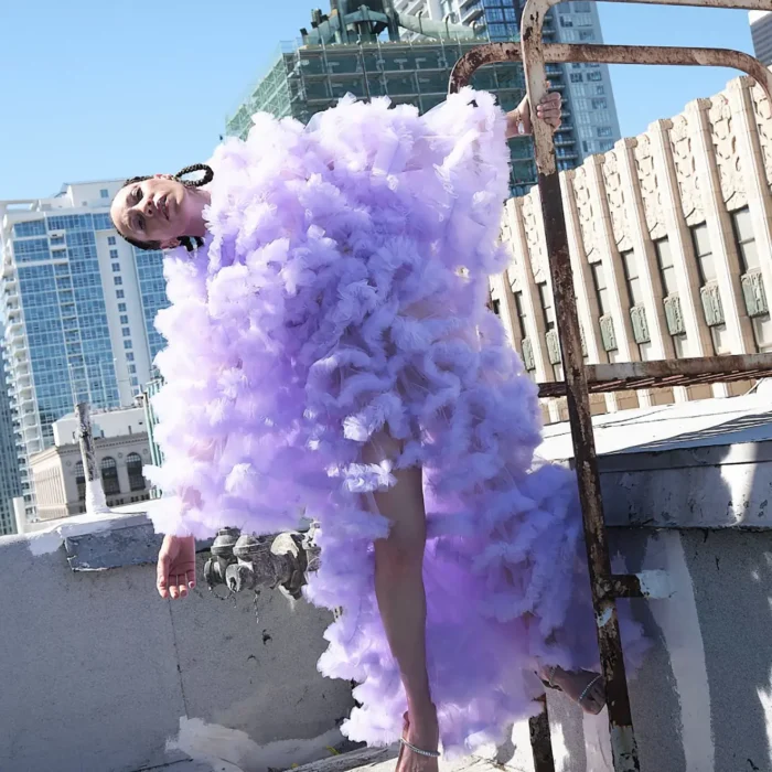 Lavender Lush Tulle Gown - Image 2