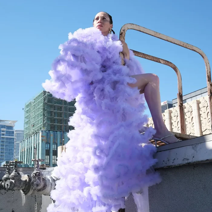 Lavender Lush Tulle Gown - Image 5