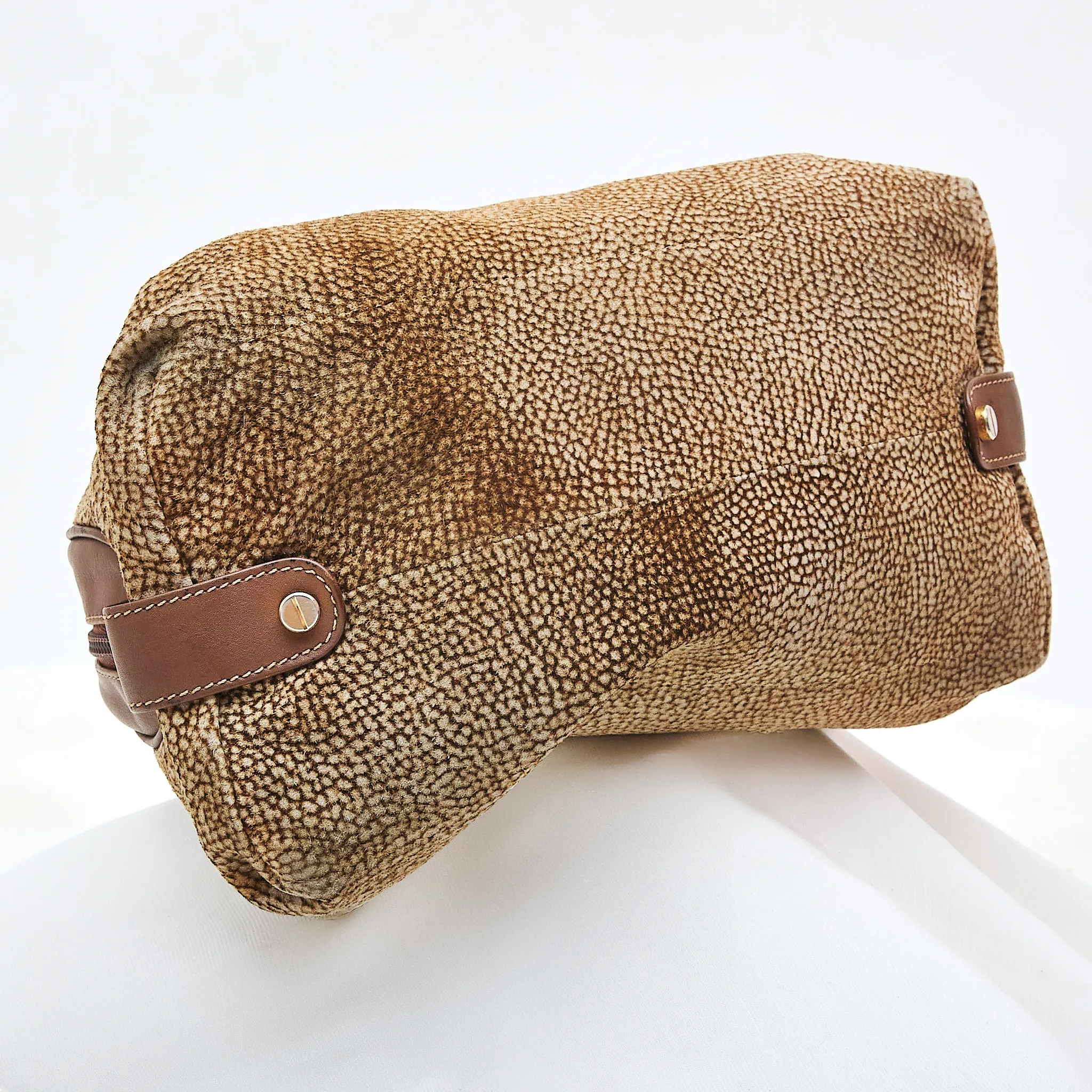 1980s Borbonese by Redwall Suede Pillow Bag – Excellent Condition - Image 6