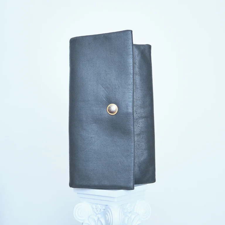 1950s/60s Lewis Grey Leather Clutch Purse