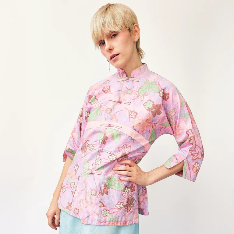 1960s Camellia Cotton Toggle Shacket – Size 2/4