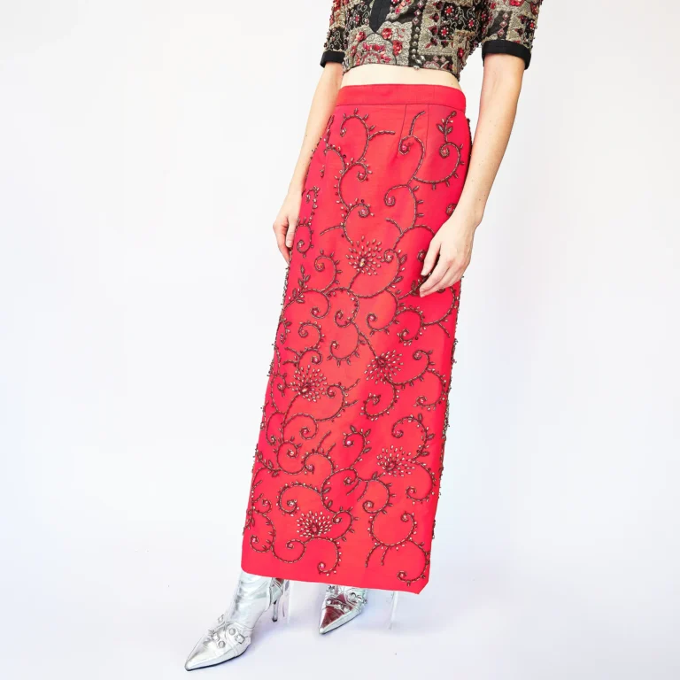 1960s Doreen Loh Beaded Evening Skirt – Size 2