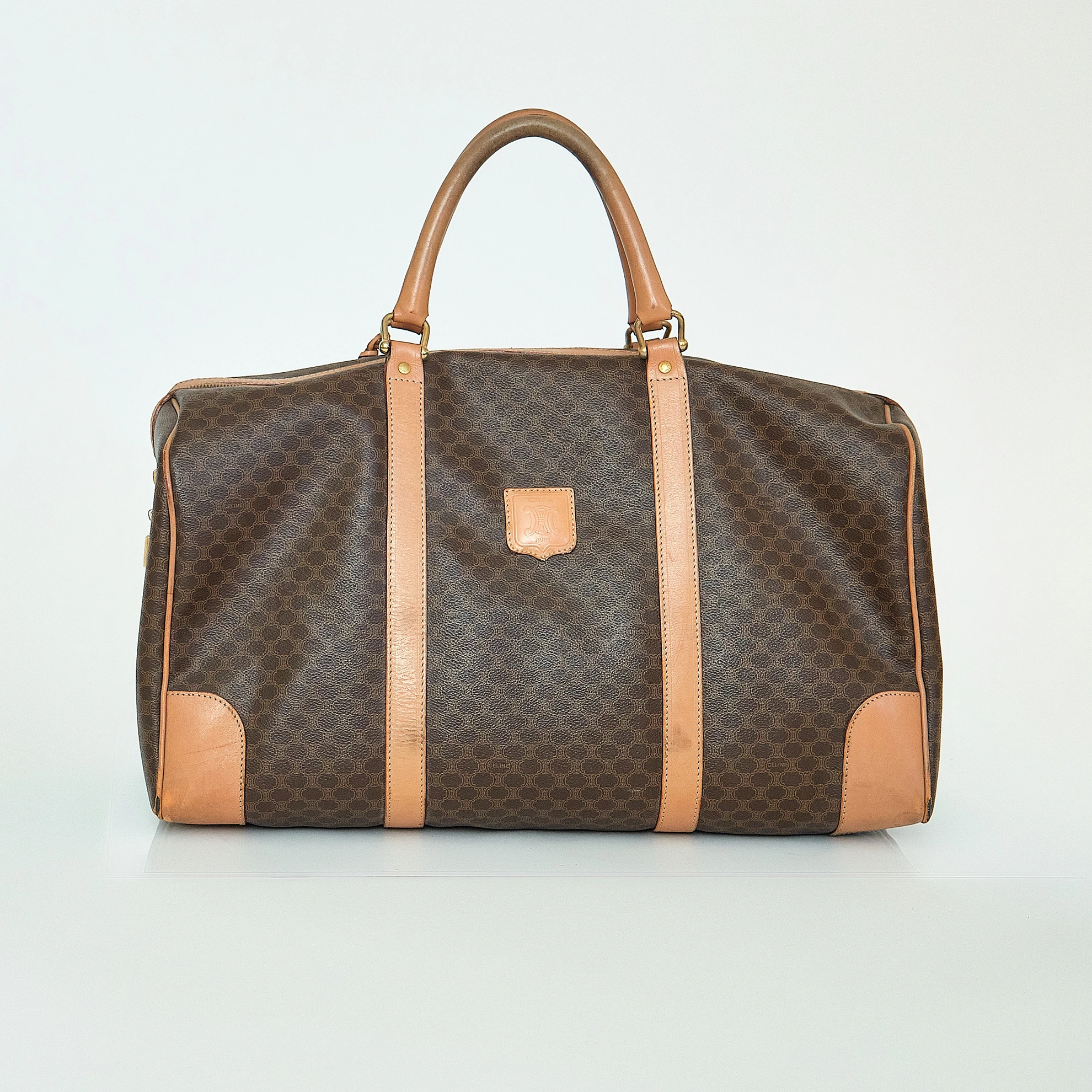 Late 1980s/1990s Celine Macadam Large Boston Weekender Bag - Image 2