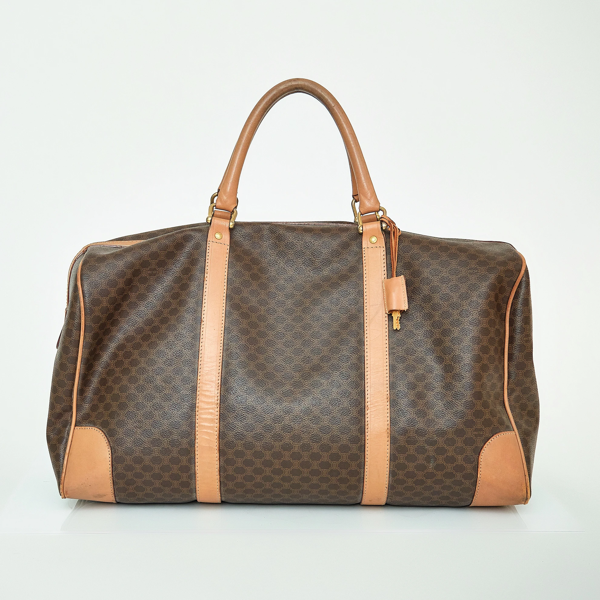 Late 1980s/1990s Celine Macadam Large Boston Weekender Bag - Image 3
