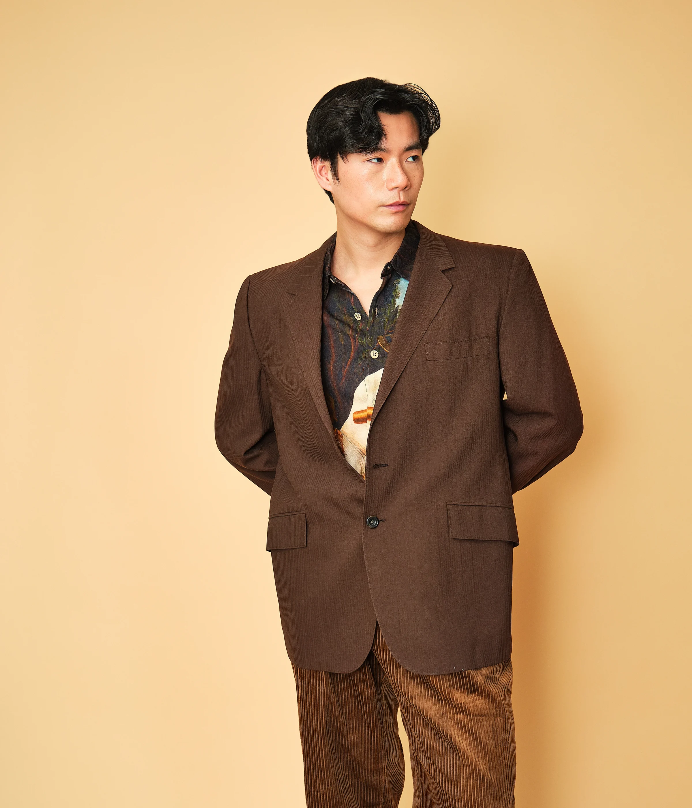 1960s Louis Roth Brown Textured Stripe Sport Coat for Bonney Gordon - Image 12