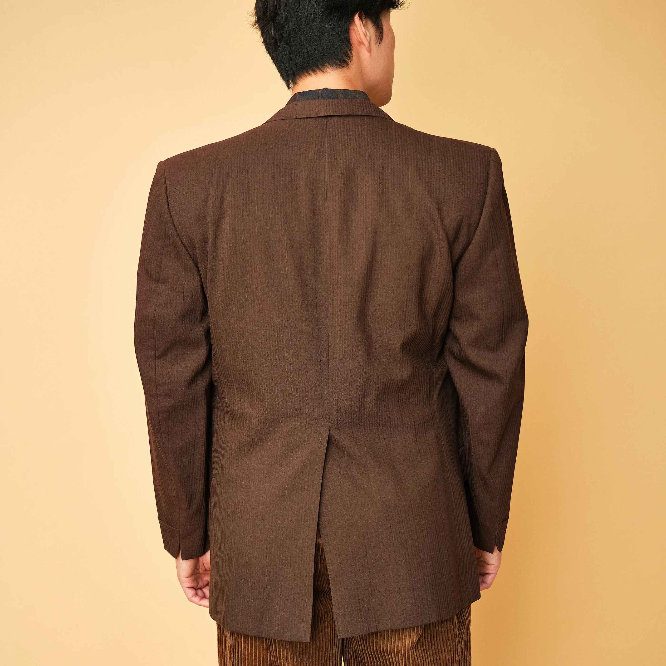1960s Louis Roth Brown Textured Stripe Sport Coat for Bonney Gordon - Image 9