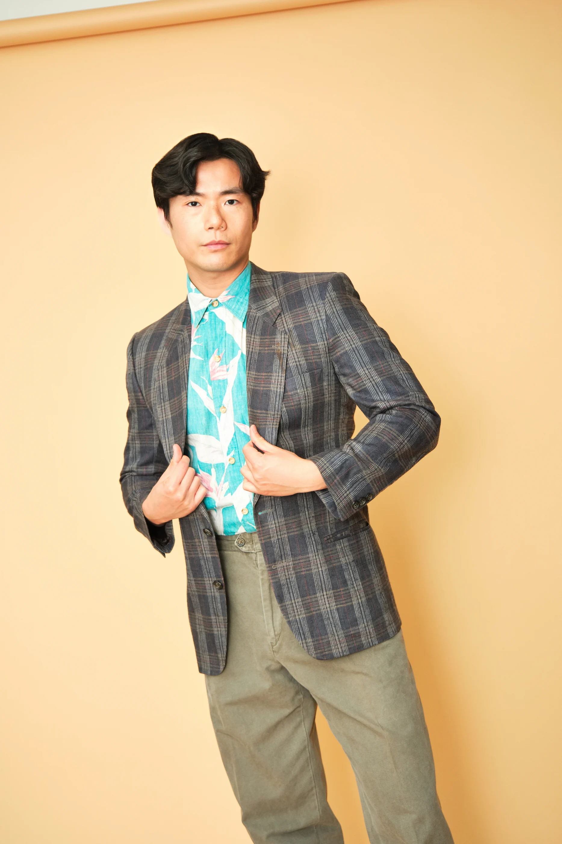 Vintage Gray Plaid Wool Sport Coat Blazer – Men’s 38/40 - Image 6