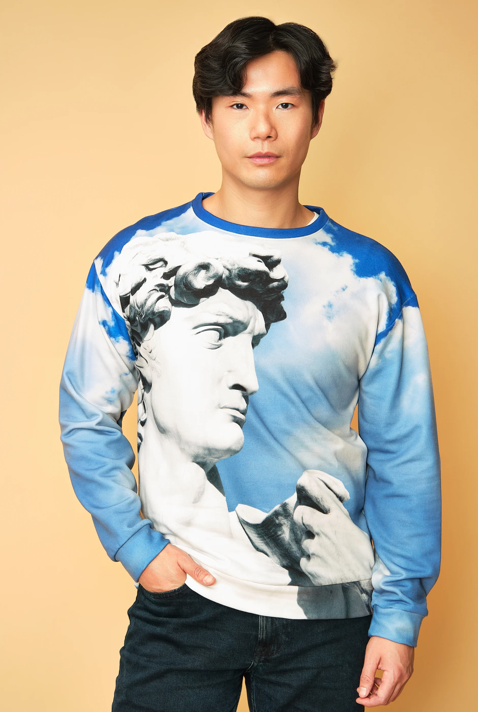 David in the Clouds Eco Pullover - Image 2