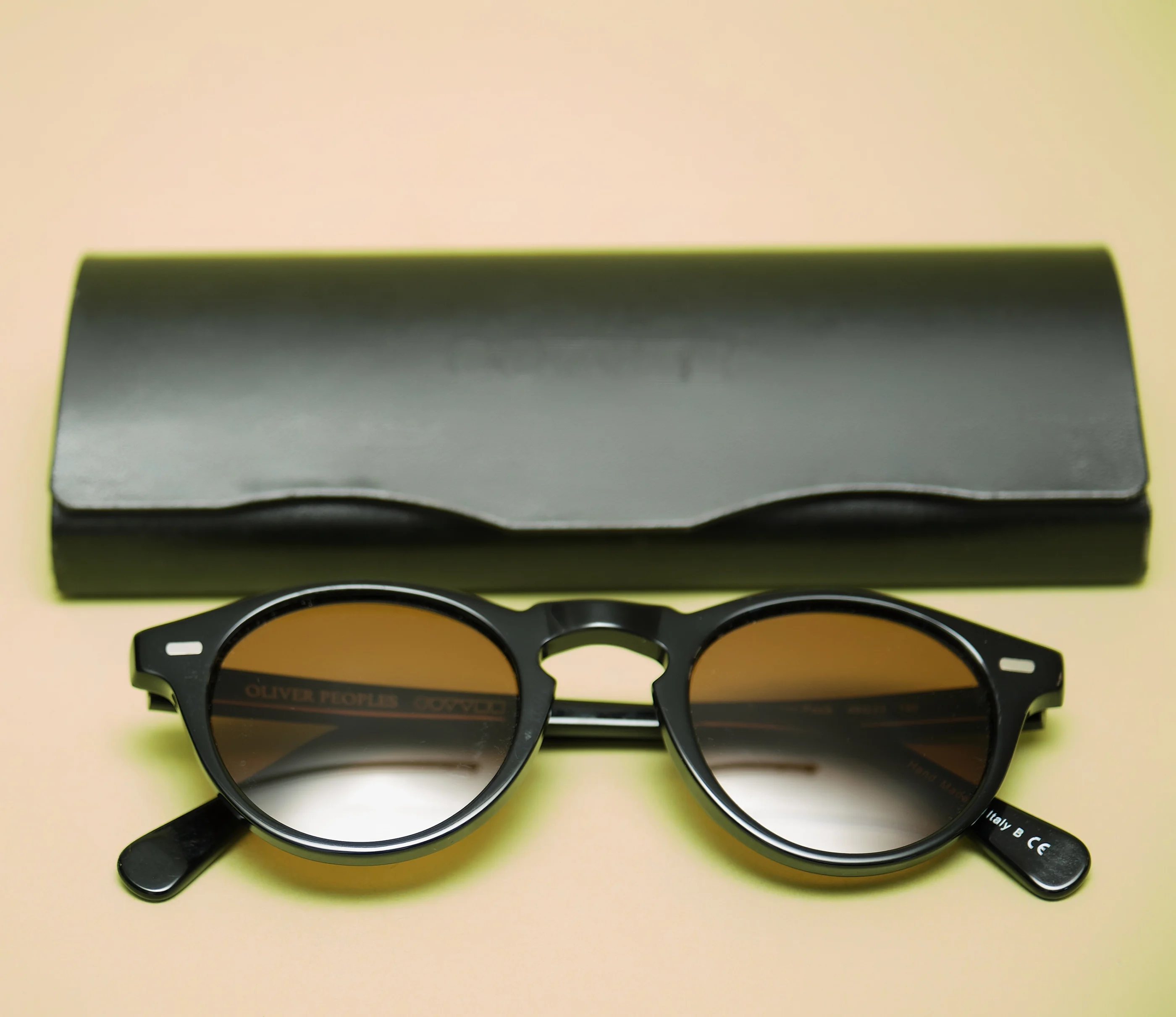Oliver Peoples Gregory Peck OV5186 1005 Black Round Sunglasses - Image 3