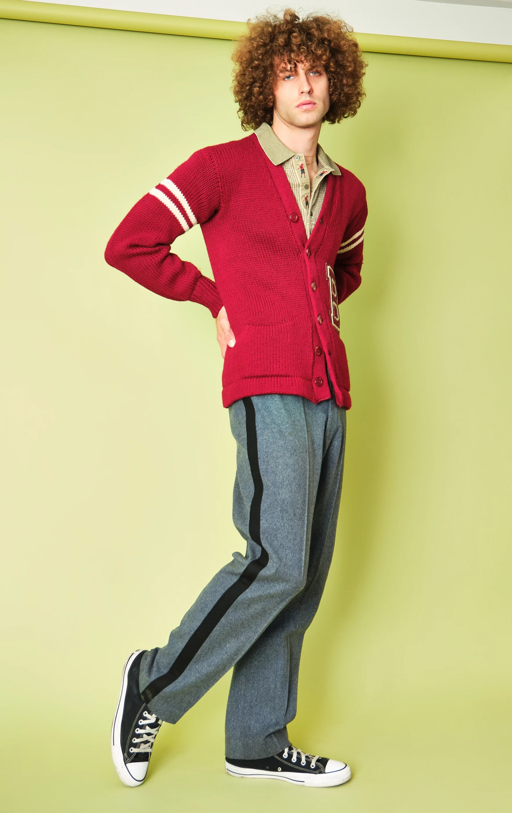 1950s/1960s Wight’s Sporting Goods Red Varsity Letterman Cardigan – Modern Men’s M/L, 40/42 Chest - Image 6