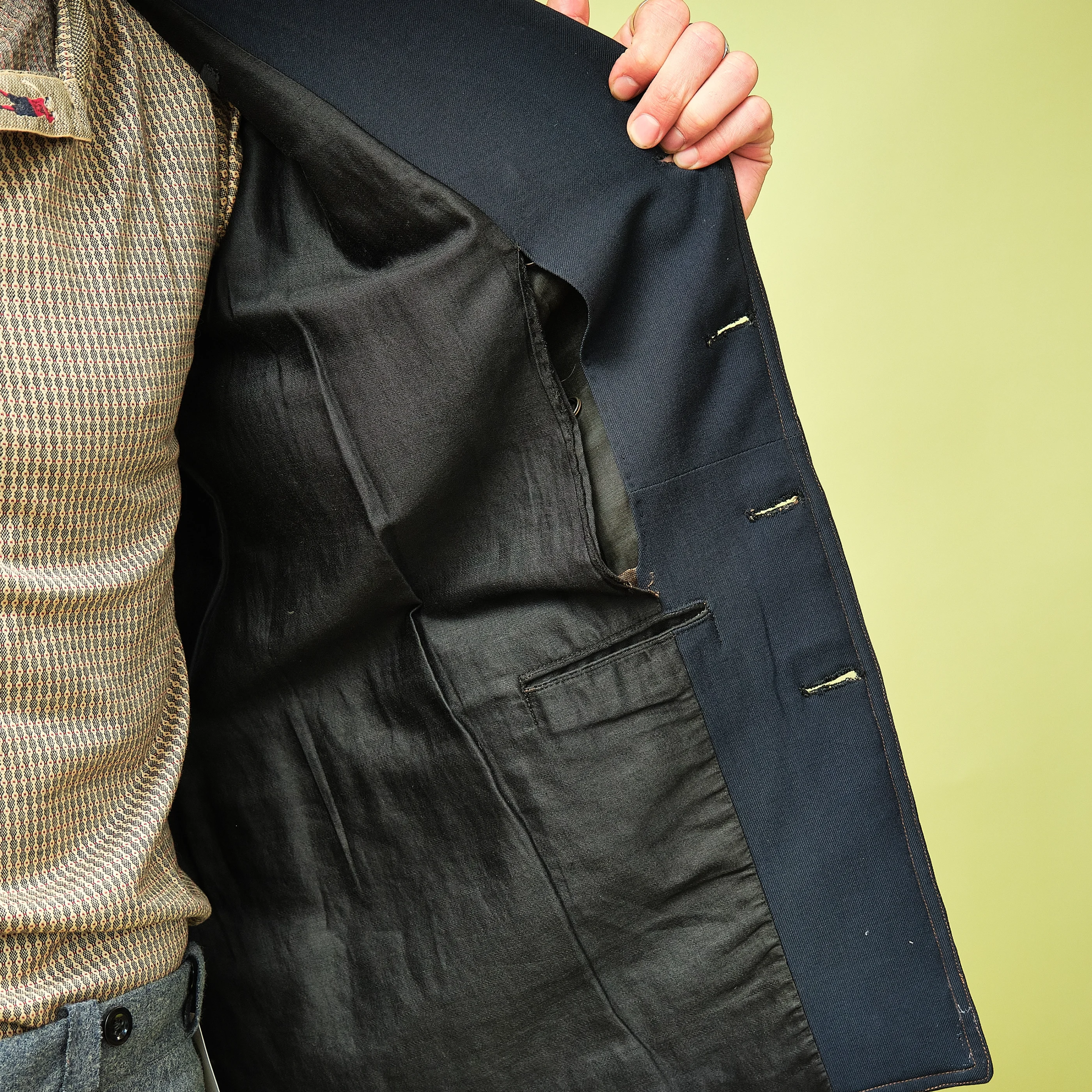 Vintage U.S. Navy Dress Blue Double-Breasted Uniform Jacket – Modern Men’s S/M / Approx 38R - Image 7