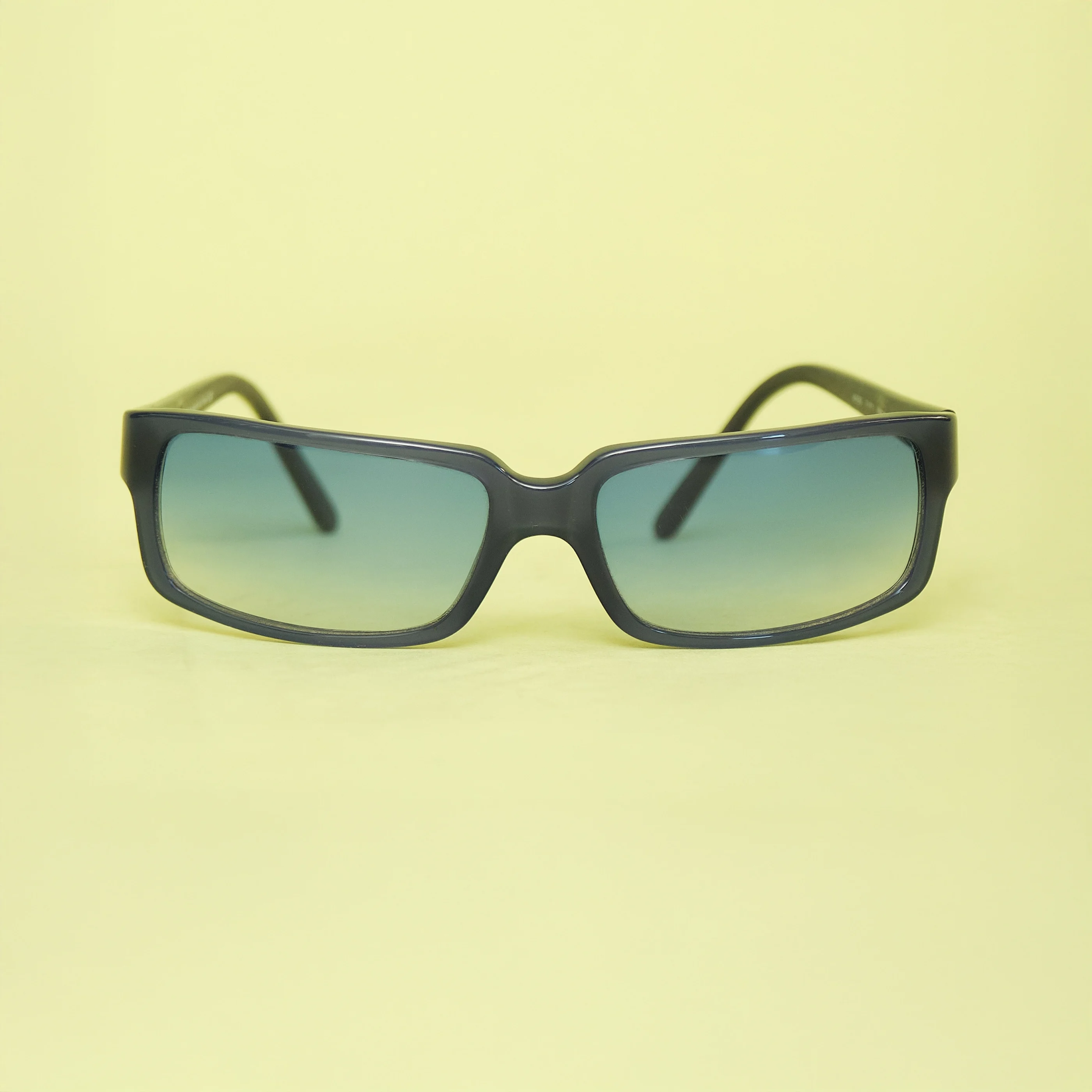 Emanuel Ungaro Made in Italy Rectangular Blue Gradient Sunglasses